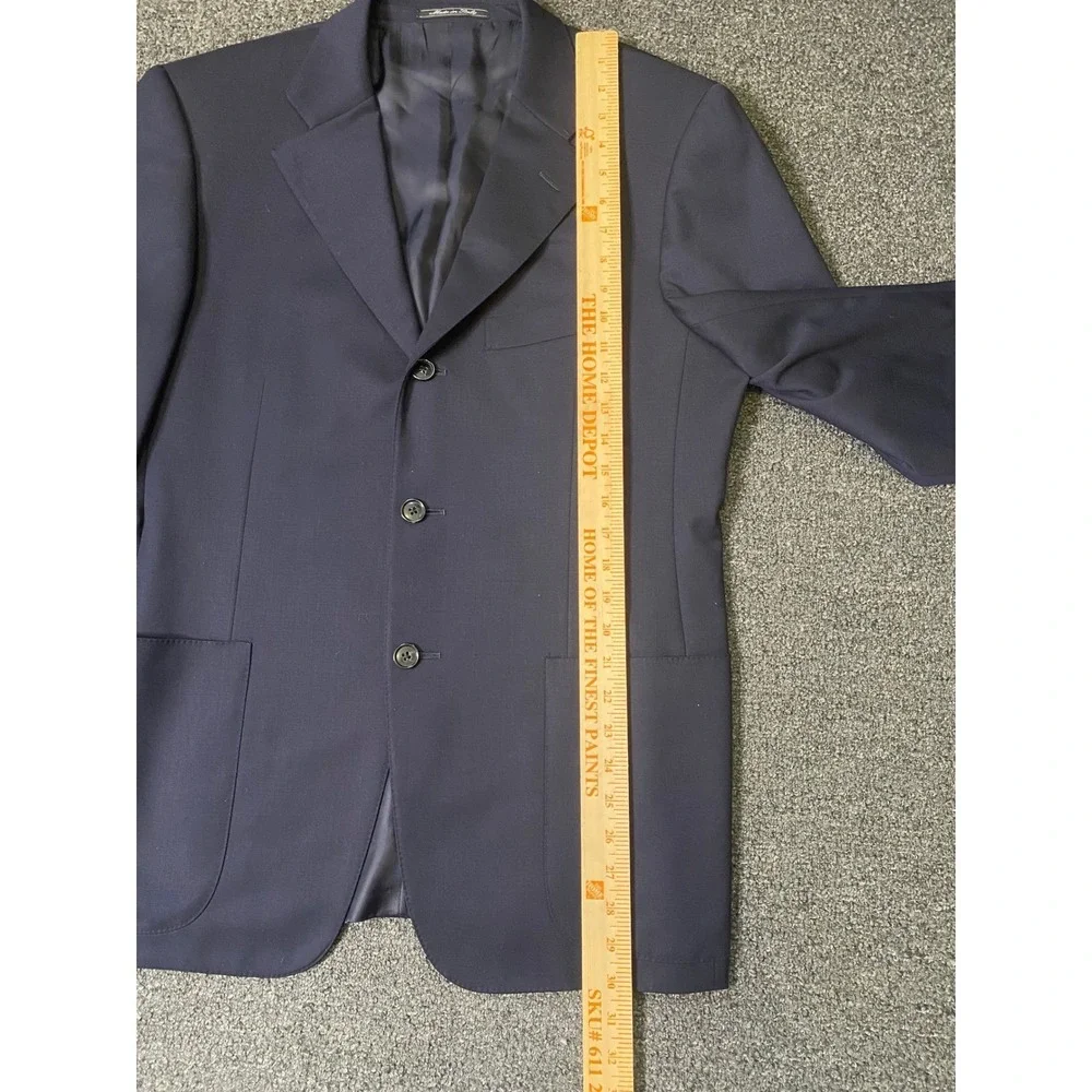 Ermenegildo Zegna Traveller 3-Button Blazer Navy Mens 41S‎ Wool Blend Sport Coat